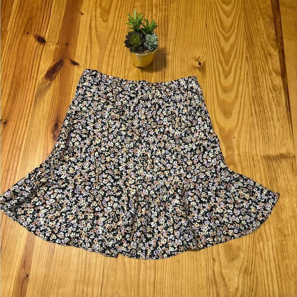 Nation LTD Womens Ditsy Floral Mini Skirt Viscose Size MED Y2K